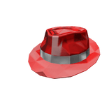 Red Sparkle Time Fedora