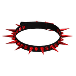 red spike collar necklace