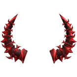 Red Spiked Demon Horns