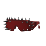 Red Spiked Emo Goth Punk Sunglasses