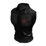 Red Stained Shirt w/ Tie (Black)