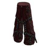 Red Strapped Emo Pants