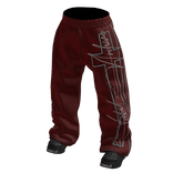 Red Streetwear Sweats w/ Boots