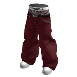 Red Stylish Y2K Saggy Jeans w/ Boxer