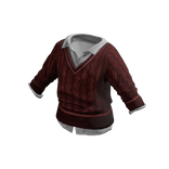 Red Sweater & Undershirt