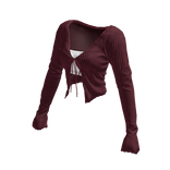 Red Sweater w/ Crop Top 🫐