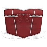 ♡ Red Sweet Ruffled Swedish Corset