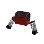 Red Tank Top With Fishnet Sleeves