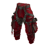 Red Techwear Utility Pants