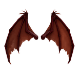 Red Torn Dragon Wings