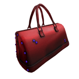 red travel handbag - le codex