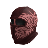 Red Tribal distressed balaclava