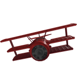 red triplane ( biplane / plane animation pack ) 