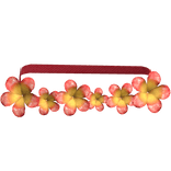 Red Tropical Flower Summer Belt Beach Hawaii Cute