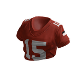 Red Tucked Jersey