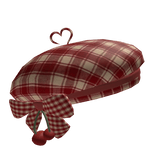 Red twee igary cottagecore cherry beret mori kei