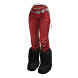 Red Vintage Y2K Jeans w/ Fur Boots