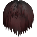 Red Vkei Unkept Emo Hair