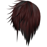 Red Vkei Windy Long Messy Hair