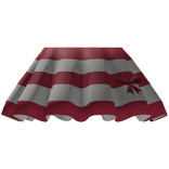 Red w/ white Girl y2k cute skirt w/ red ribbon