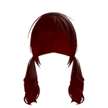 Red Wavy Long Curly Dollette Pigtails 