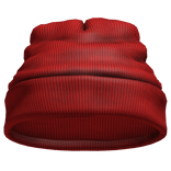 Red Worn Beanie