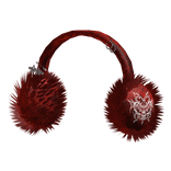Red Y2K Fluffy Earmuffs