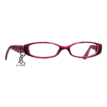 Red Y2K Star Charm Glasses
