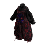 Red Y3K Cyber Skull Overalls [PBR]