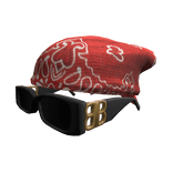 Redk Paisley Tied Bandana w/ Luxury Sunglasses