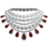 Regal Diamond Necklace Red
