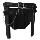 Regal Vampiric Cloak Belt Chain Skirt