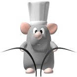 remy holding your hair ratatouille rat in black