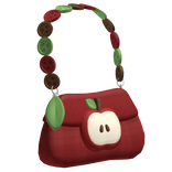♡ retro apple purse