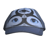 Retro Blue Pixel Eyes Cap