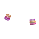 Retro Gyaru Chunky Marbled Bracelets