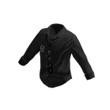 Retro Tie Button Shirt - Black