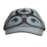 Retro White Pixel Eyes Cap