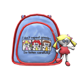 Retro/Vintage Backpack | Red & Black