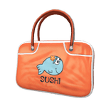 Retro/Vintage Bag | Orange & White