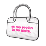 Retro/Vintage Bag | White & Hot Pink