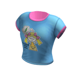 Retro/Vintage tee | Blue & Pink