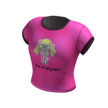 Retro/Vintage tee | Hot Pink & Black 