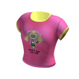 Retro/Vintage tee | Hot Pink & Yellow