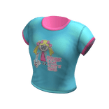 Retro/Vintage tee | Light Blue & Pink