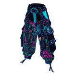 Retrowave 🌀 Y2K Cargo Pants w/ Belt & Straps