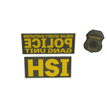 RG/Y POLICE HSI Gang Unit Vest Patchs (Odin)