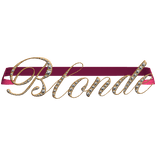 Rhinestone "Blonde" McBling Belt (Pink & Gold)