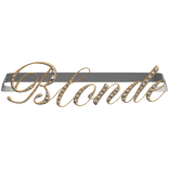 Rhinestone "Blonde" McBling Belt (White & Gold)