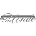 Rhinestone "Blonde" McBling Belt (White & Silver)